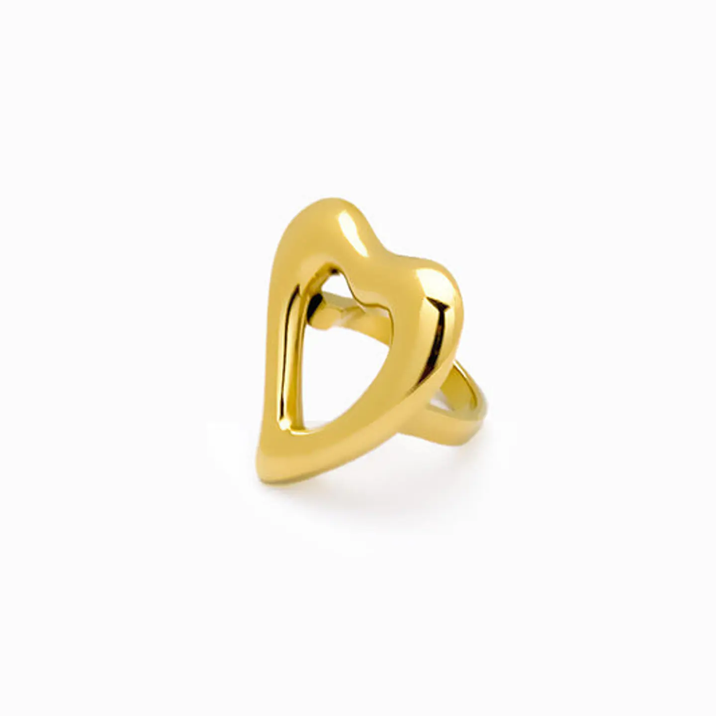 Bague Chic en Acier Inoxydable – Cœur 18mm 1