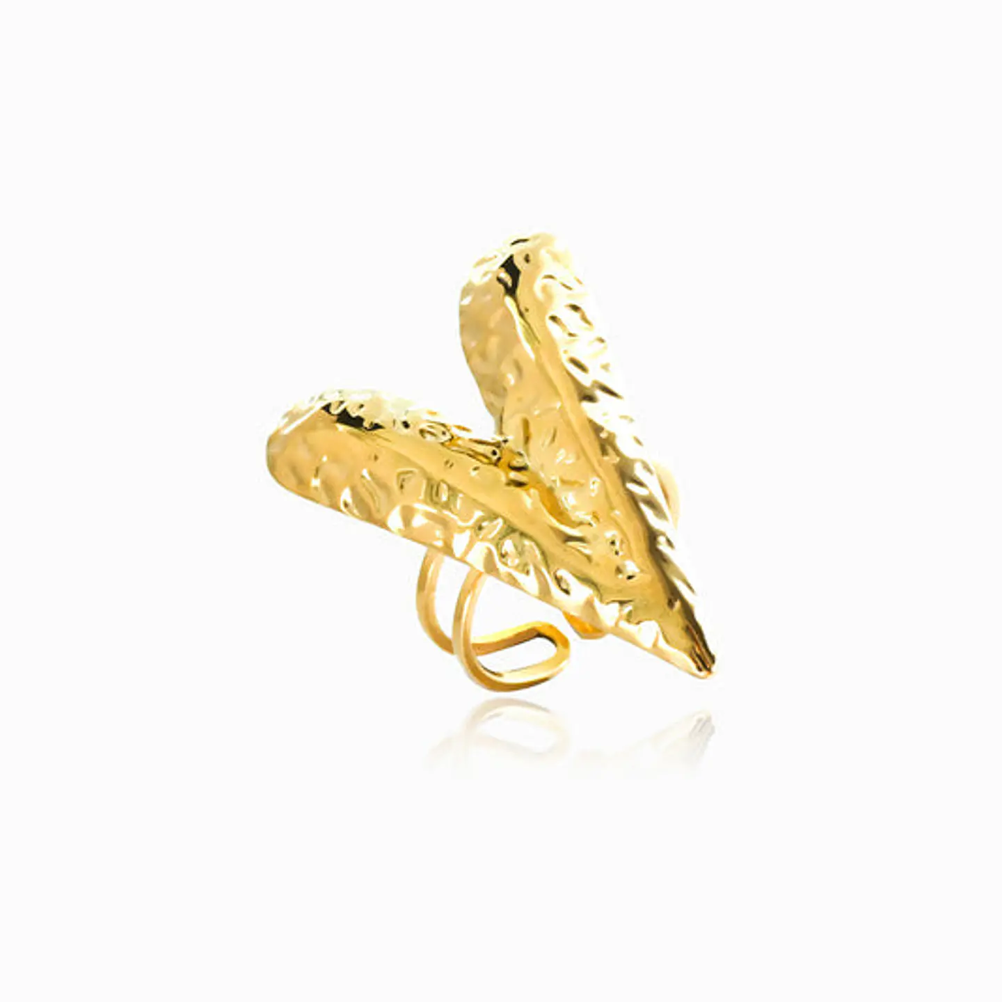 Bague Épurée Cœur – Acier Inoxydable 1