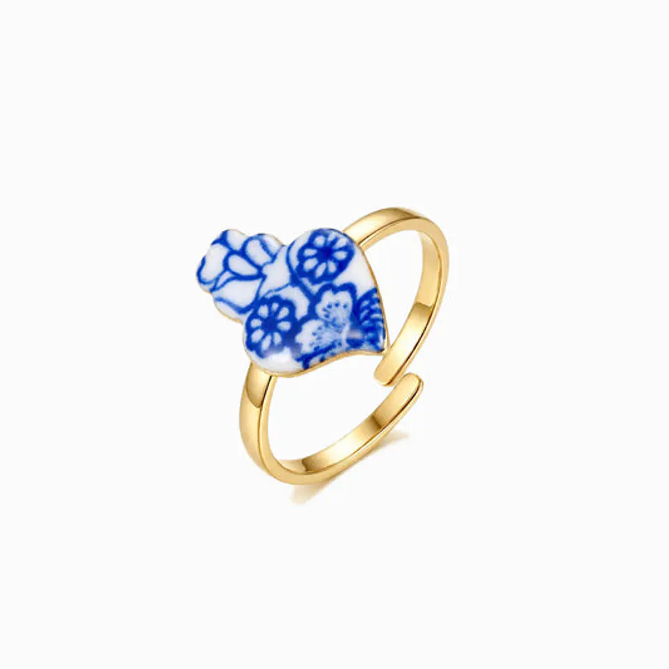 Bague Étincelante Cœur de Viana – Acier Inoxydable 1