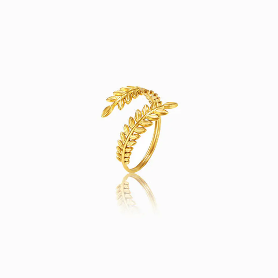 Bague Épi de Blé Belle en Acier Inoxydable 1