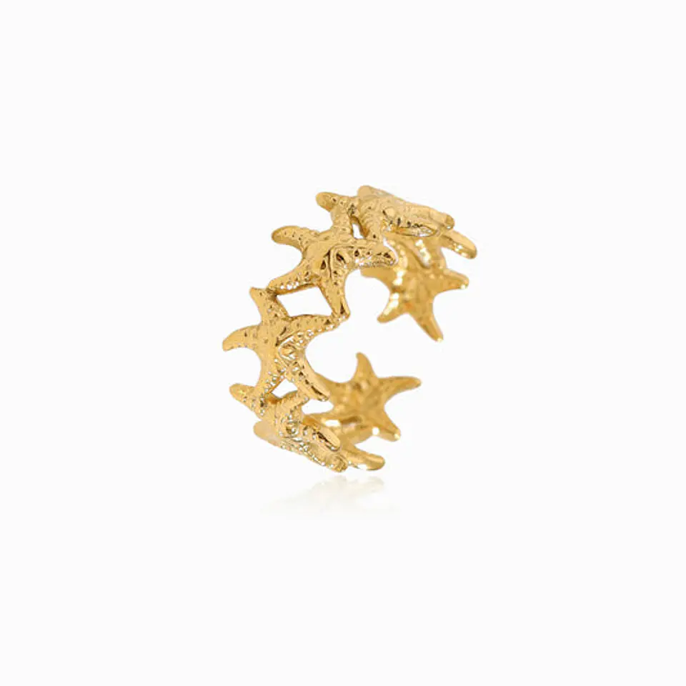 Bague Chic en Acier Inoxydable – Étoile de Mer 1