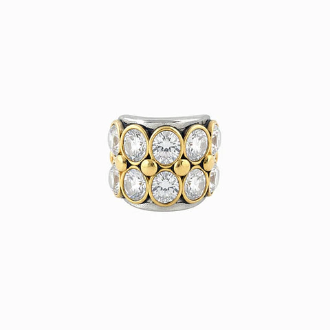 Bague Affirmée Géométrique – Acier Inoxydable