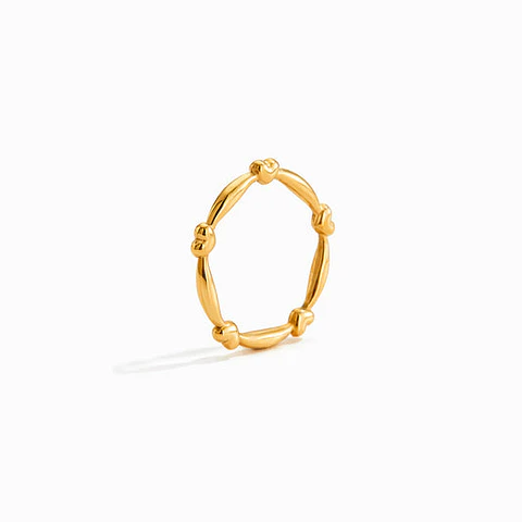 Bague Épurée Géométrique – Acier Inoxydable 17.3mm