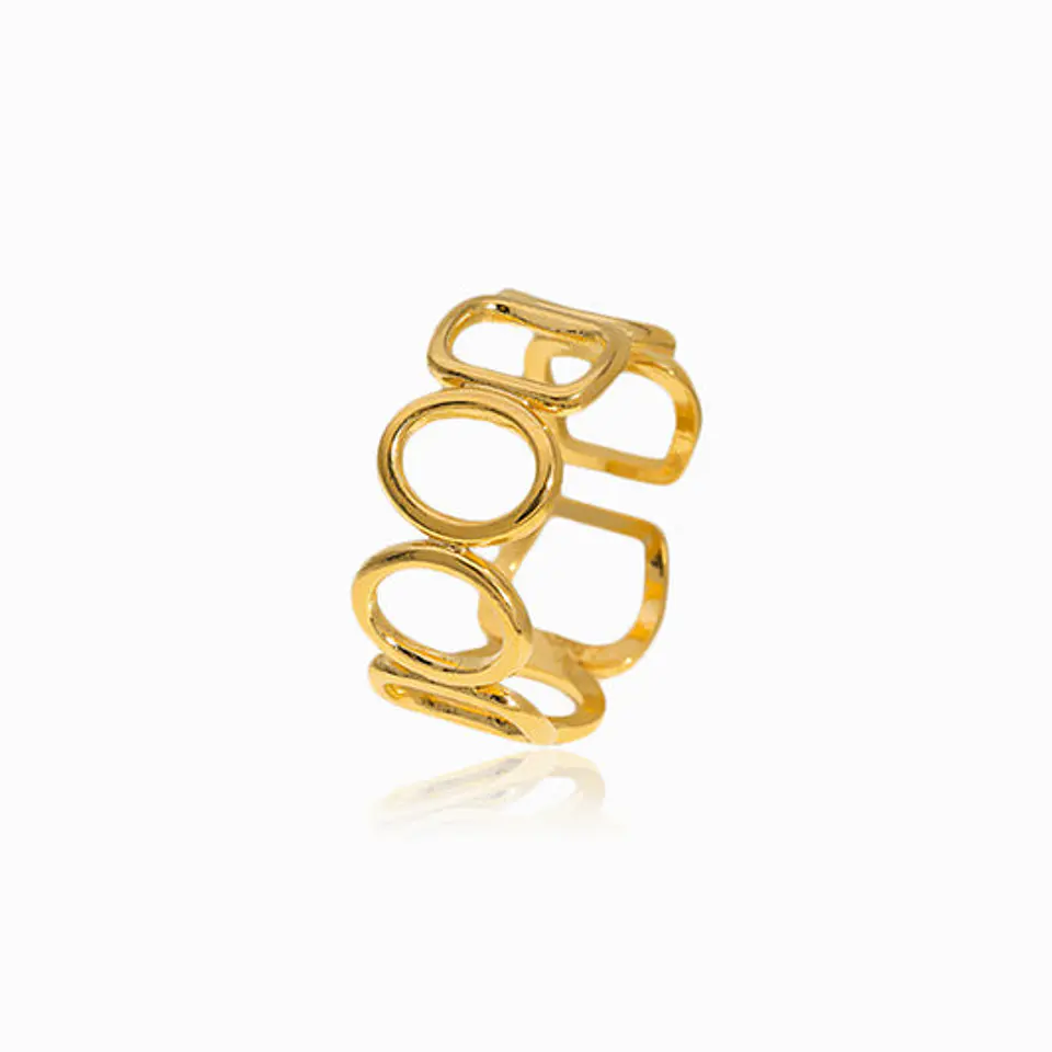 Bague Étincelante Simple – Acier Inoxydable 1