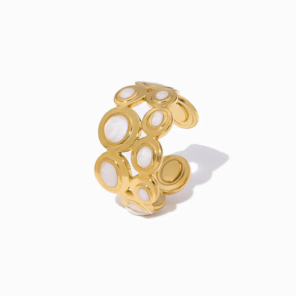 Bague Émail Belle en Acier Inoxydable 1