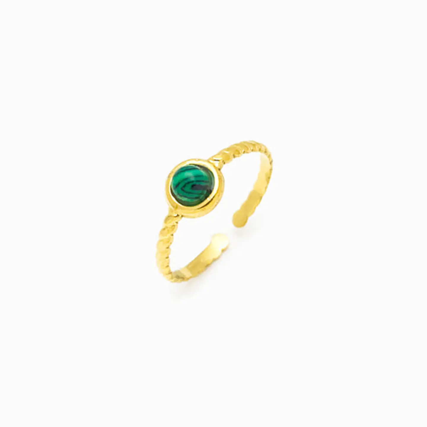 Bague Étincelante Pierre – Acier Inoxydable 1