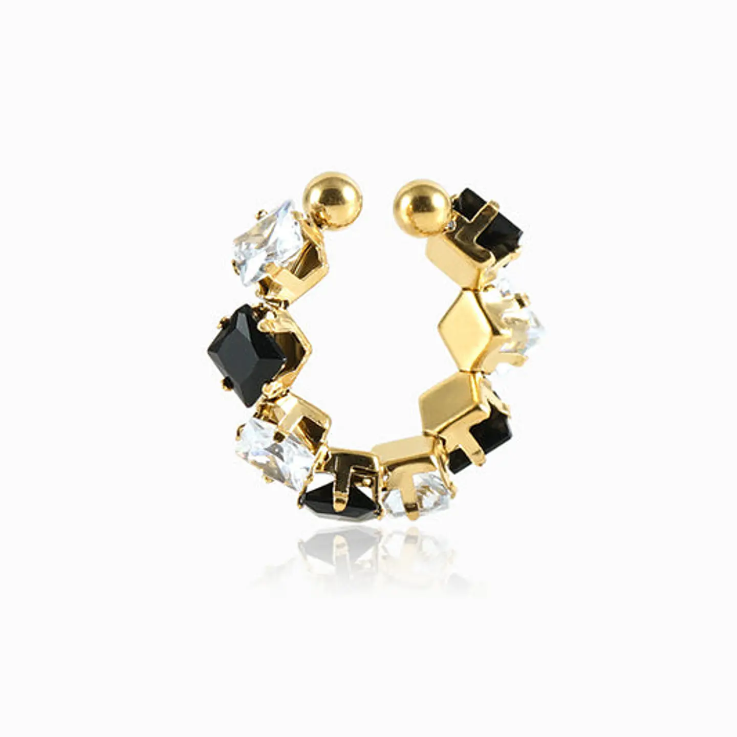 Bague Zircone Belle en Acier Inoxydable 1