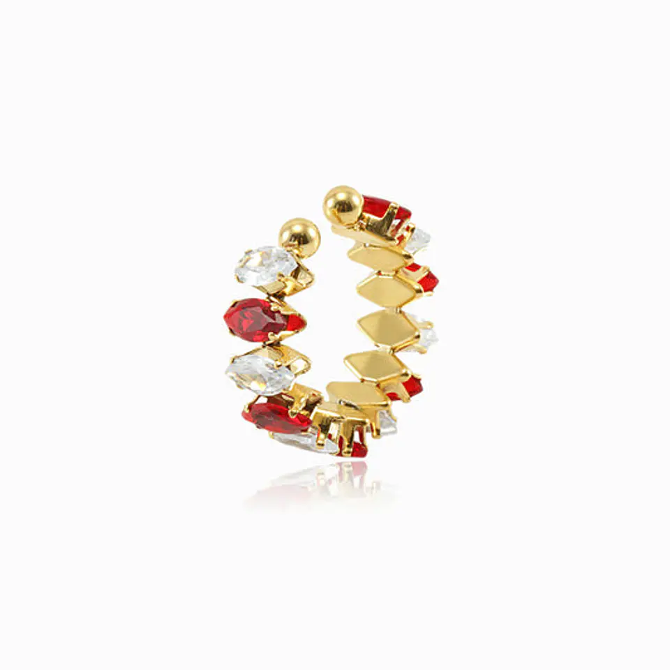 Bague Zircone en Acier Inoxydable, Élégante 1
