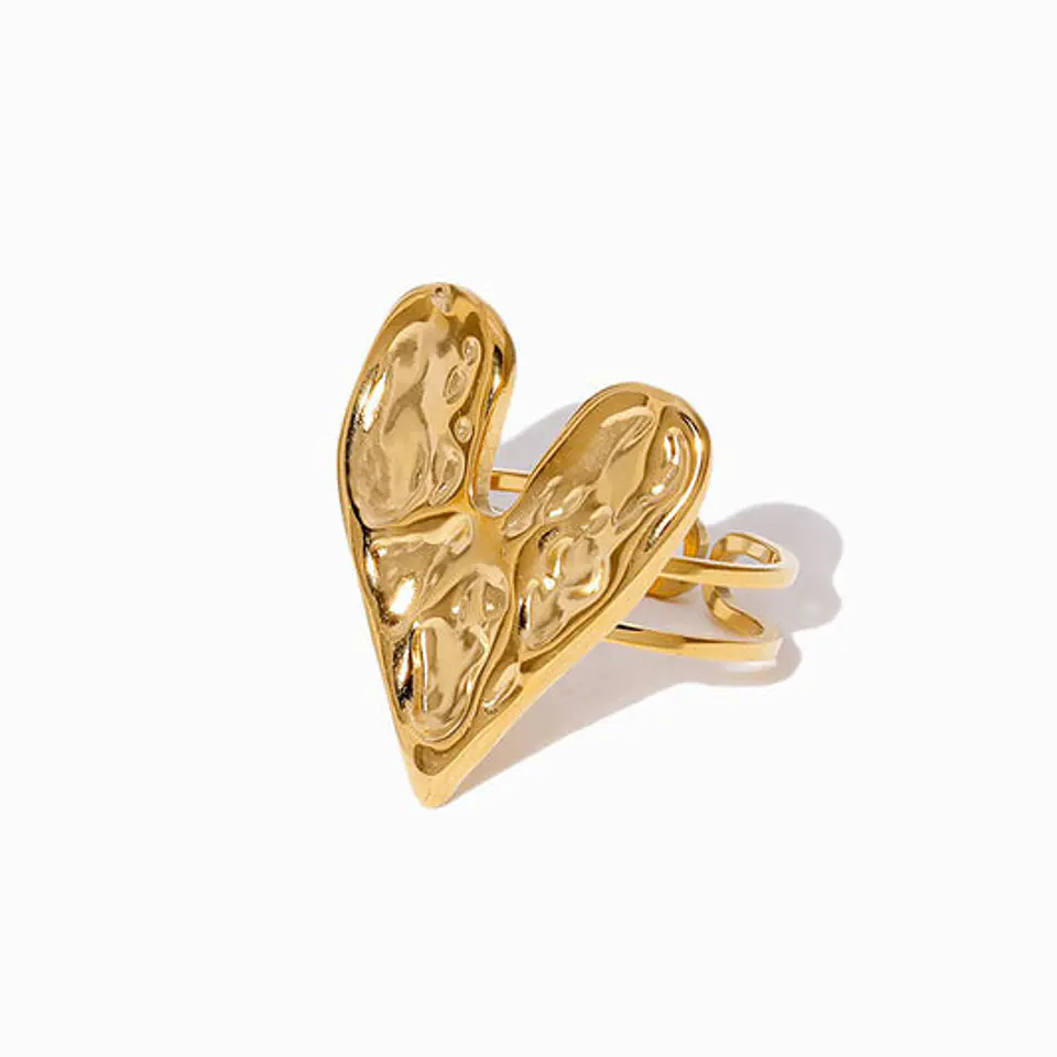 Bague Cœur Belle en Acier Inoxydable 1