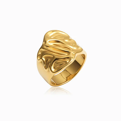 Bague Affirmée en Acier Inoxydable, Élégante 18mm