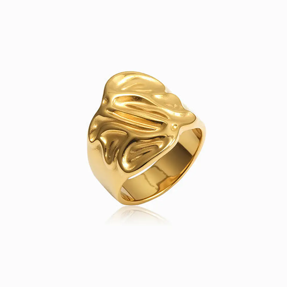 Bague Affirmée en Acier Inoxydable, Élégante 18mm 1