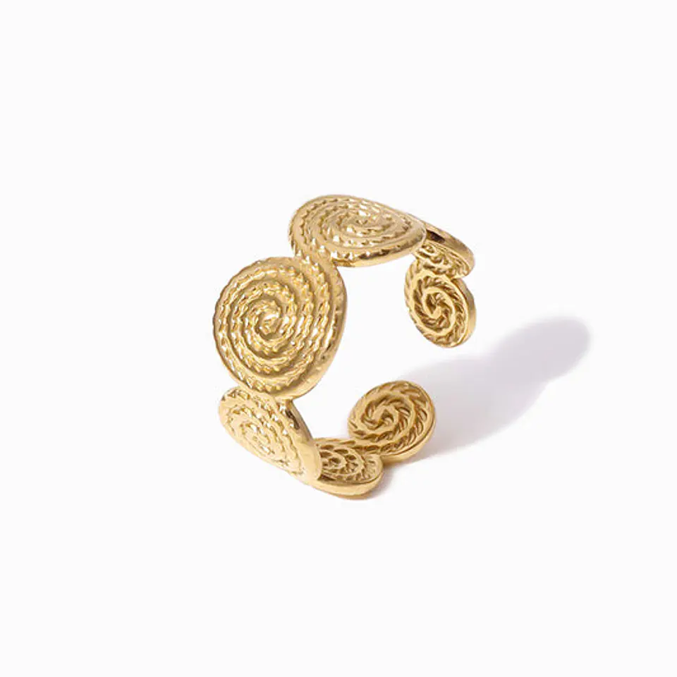 Bague Simple Gracieuse en Acier Inoxydable 1