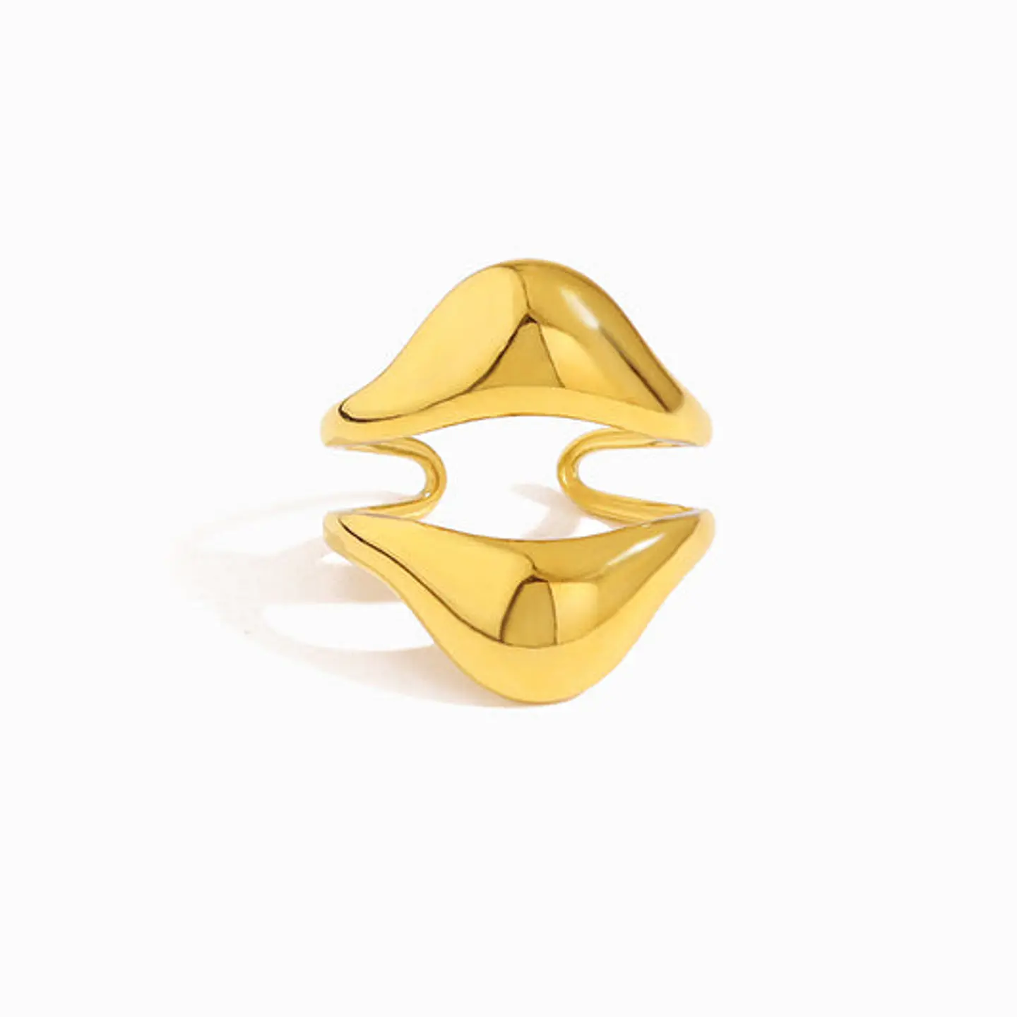 Bague Géométrique en Acier Inoxydable, Royale 1