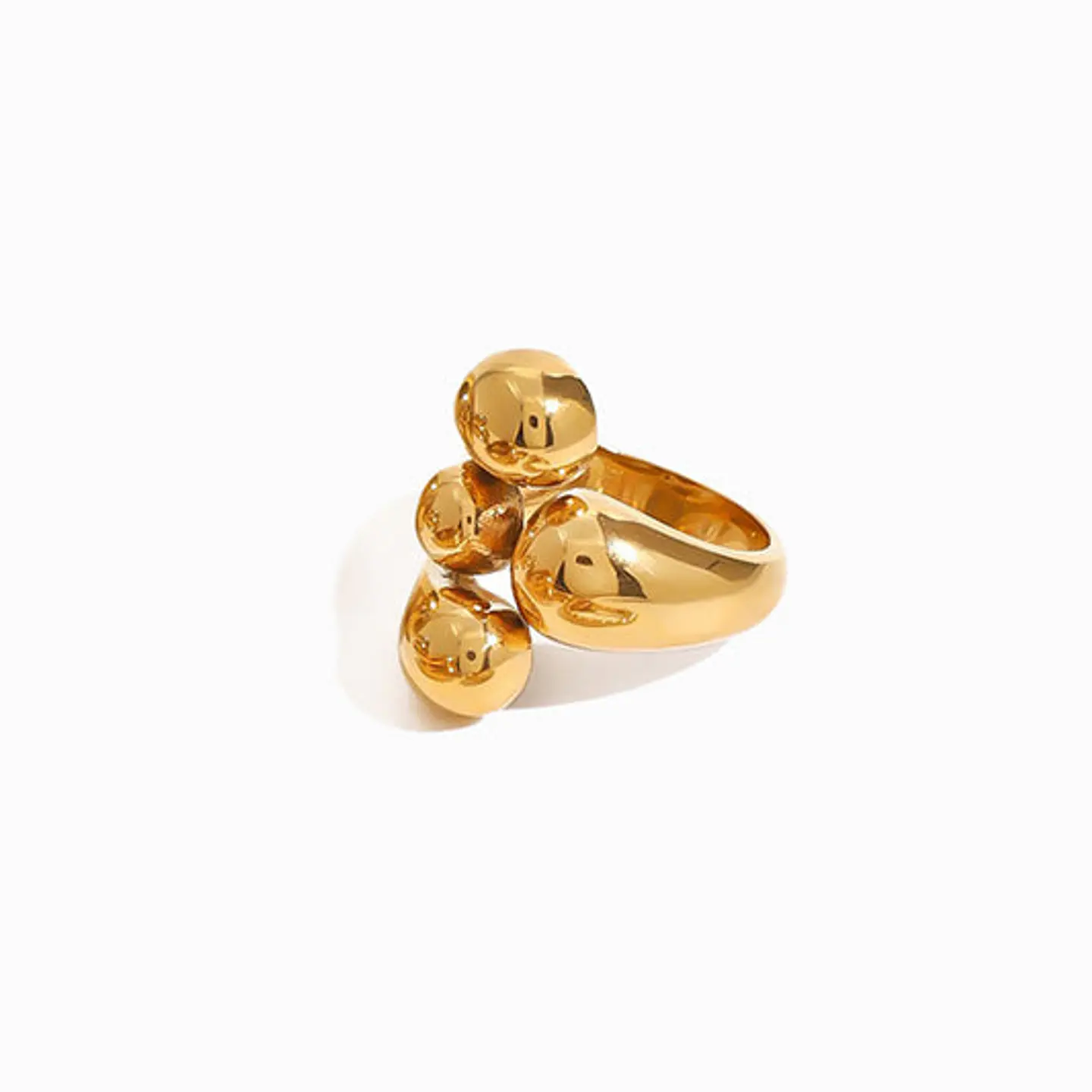 Bague Scintillante Géométrique – Acier Inoxydable 18mm 1