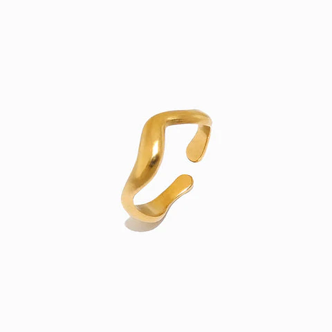 Bague Étincelante Géométrique Minimaliste – Acier Inoxydable