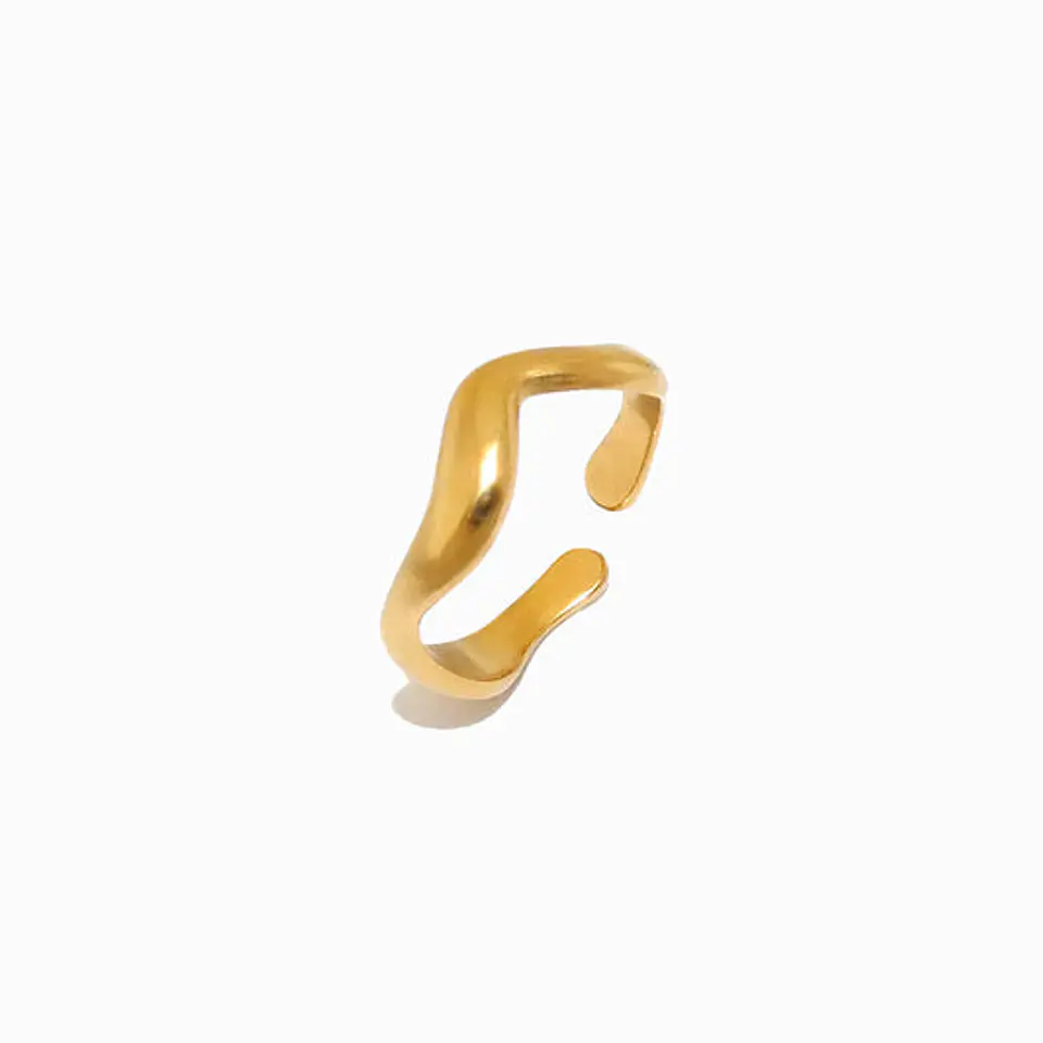 Bague Étincelante Géométrique Minimaliste – Acier Inoxydable 1