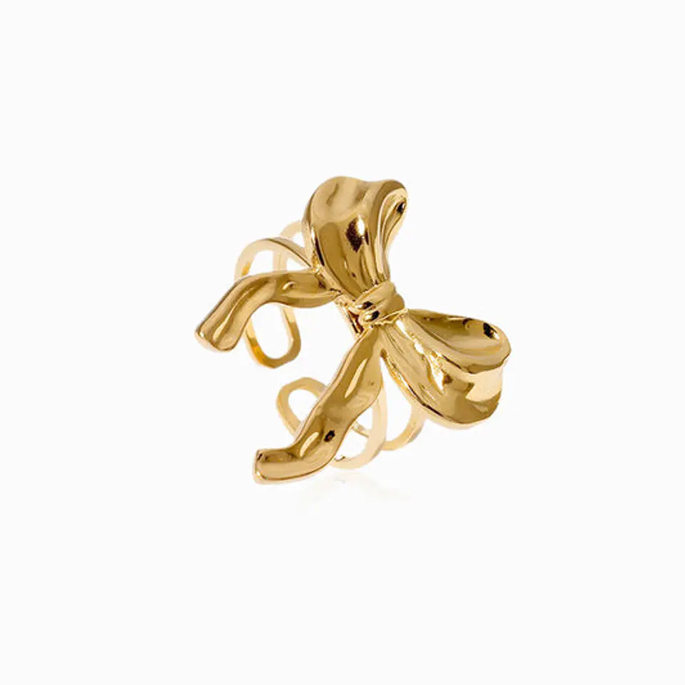 Bague Étincelante Nœud – Acier Inoxydable 1