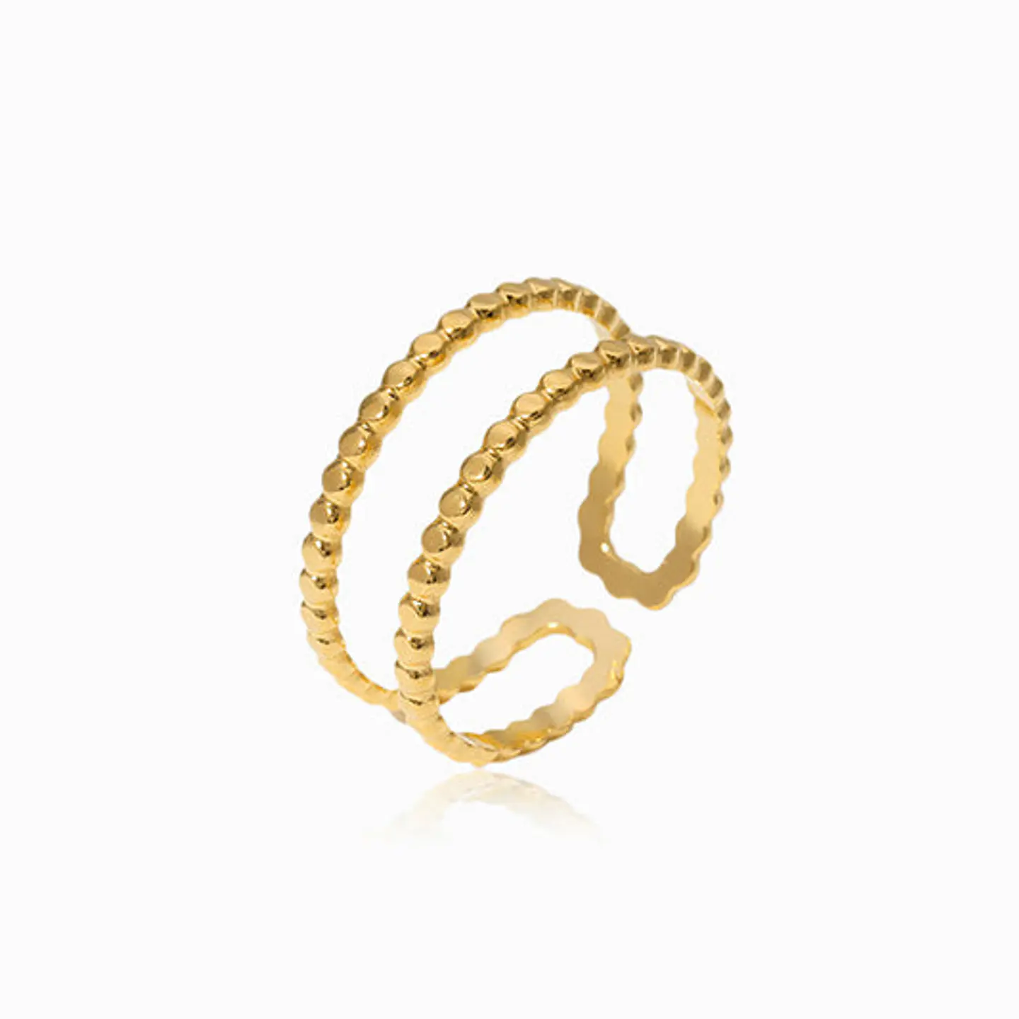Bague Moderne en Acier Inoxydable, Élégante 1