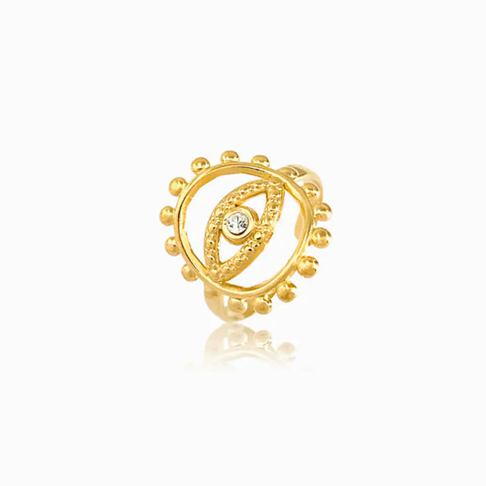 Bague Chic en Acier Inoxydable – Œil Turc 1