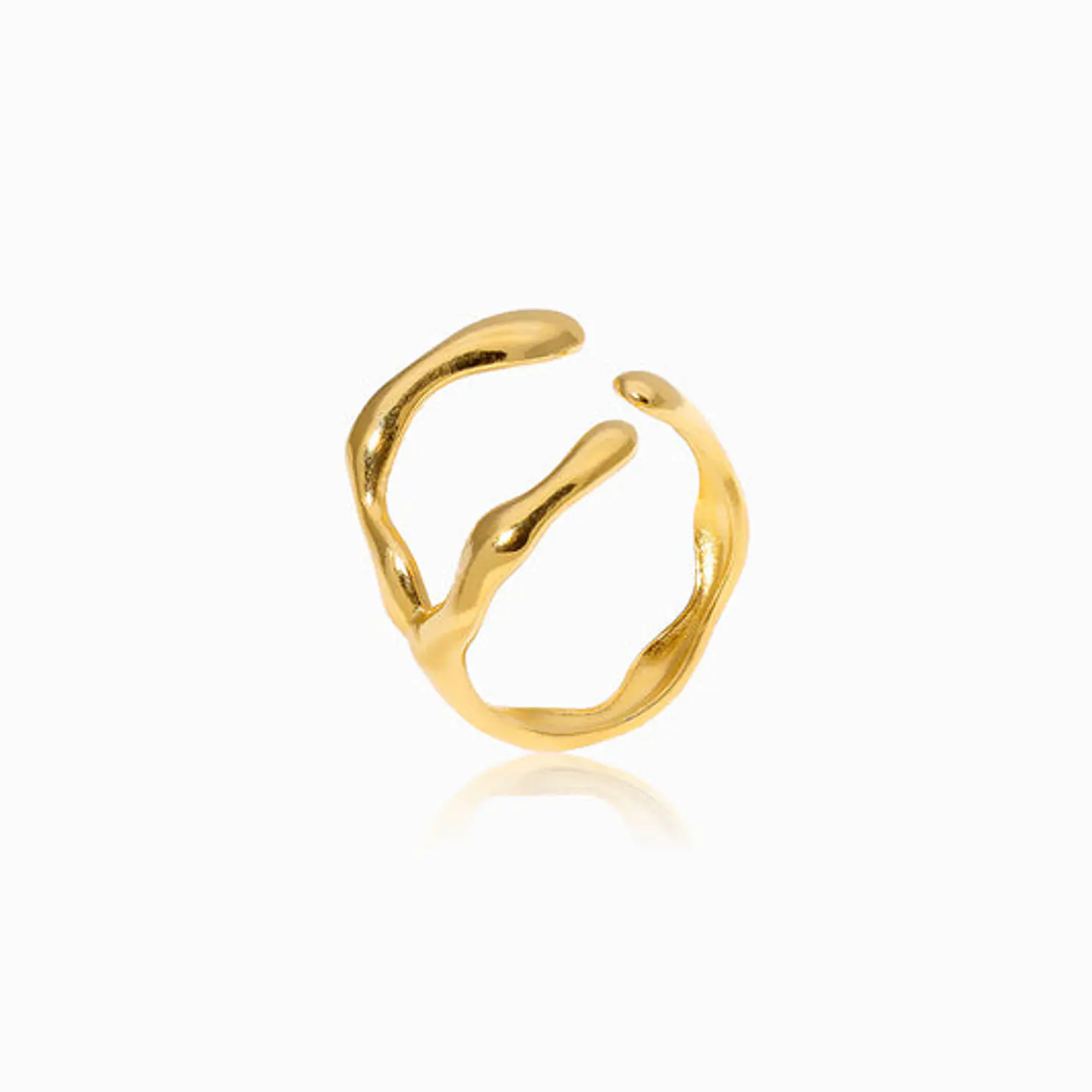 Bague Affirmée en Acier Inoxydable – Simple 1