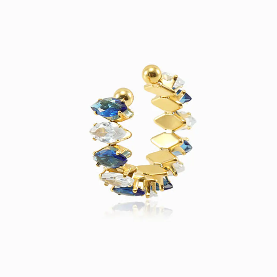 Bague Zircone Élégante Belle en Acier Inoxydable 1