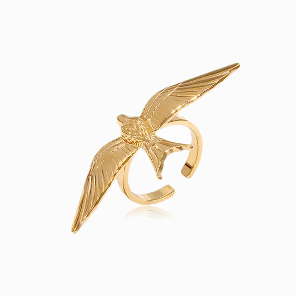 Bague Hirondelle Belle en Acier Inoxydable 1