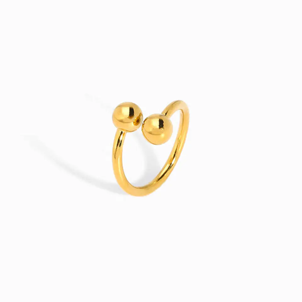 Bague Étincelante Perlée – Acier Inoxydable 1