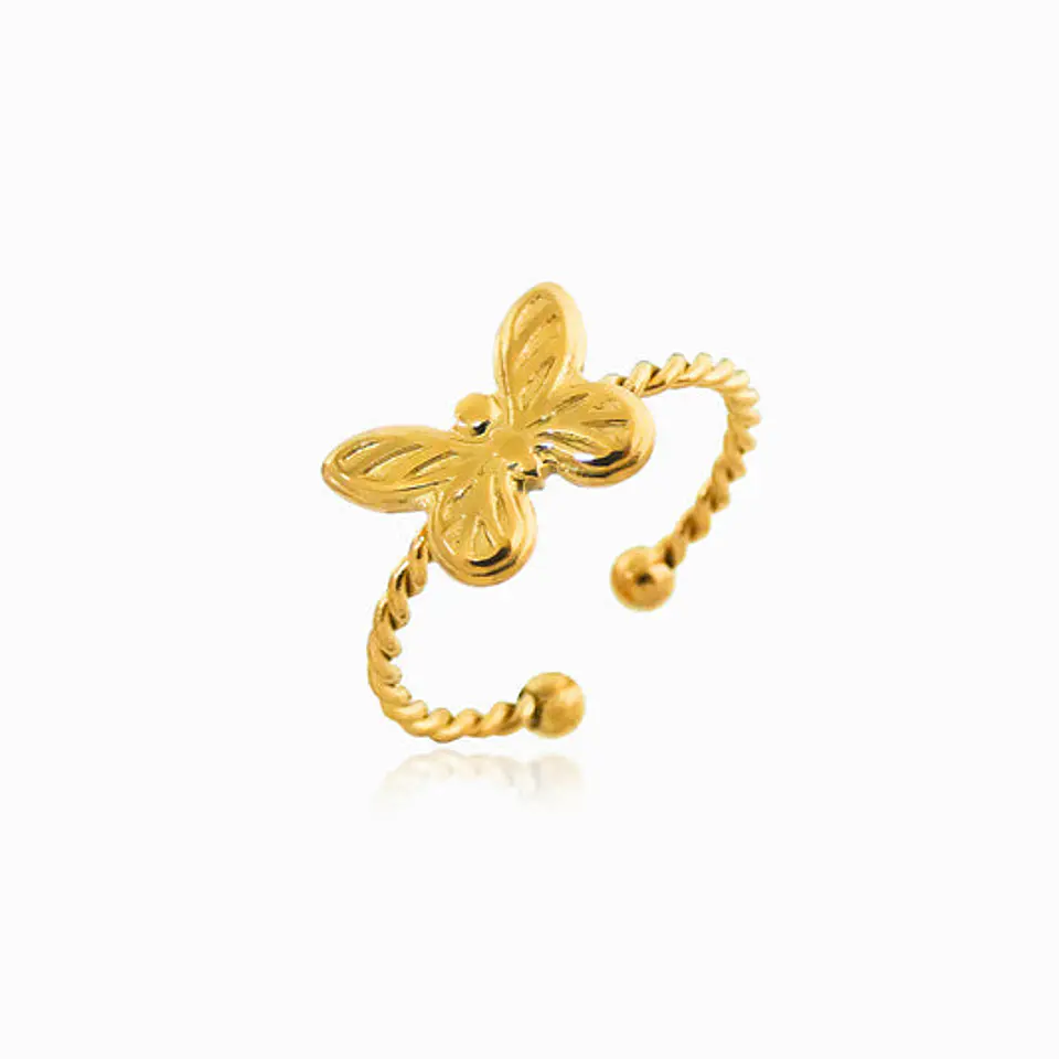 Bague Chic en Acier Inoxydable – Papillon 1