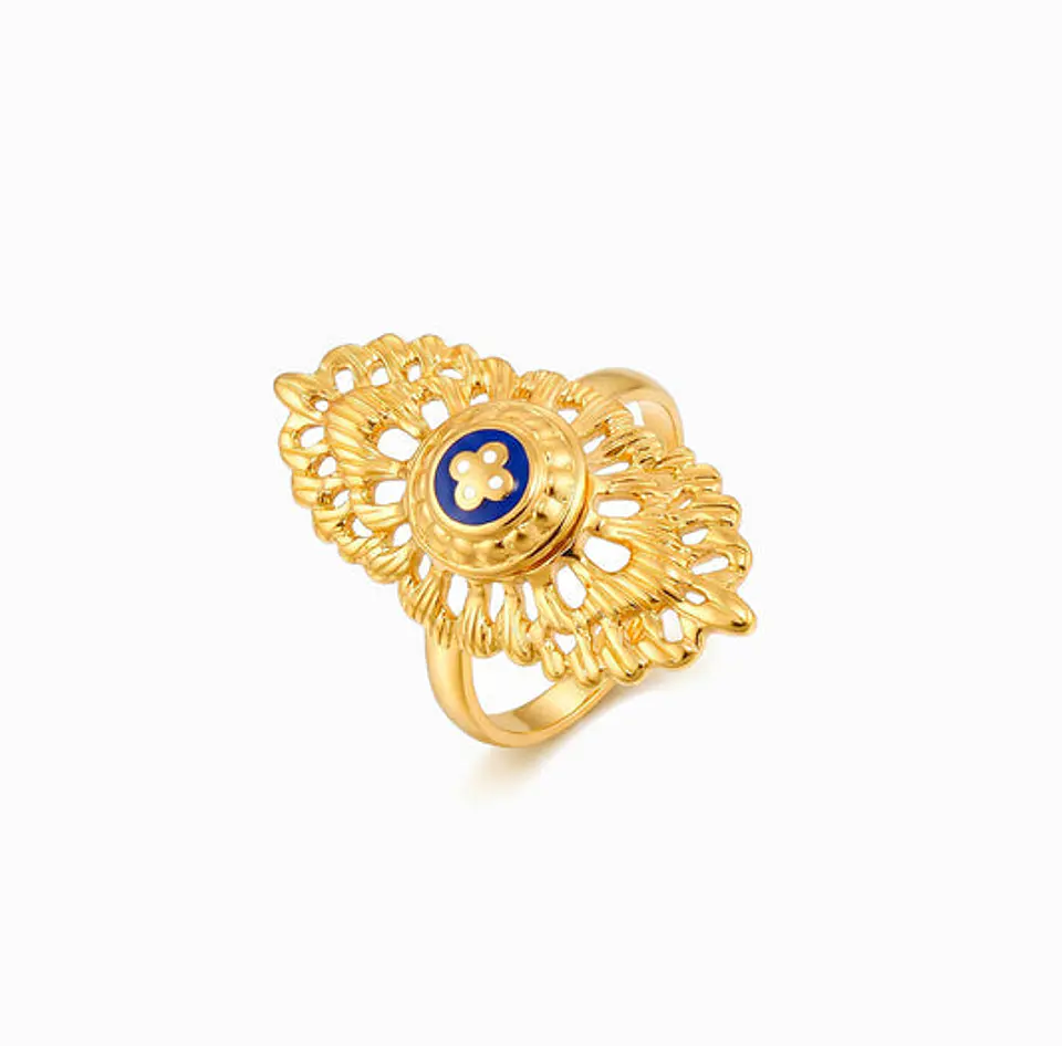 Bague Traditionnelle en Acier Inoxydable, Élégante 1