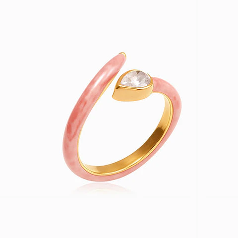Bague Vintage en Acier Inoxydable, Élégante