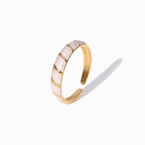 Bague Chic en Acier Inoxydable – Vintage