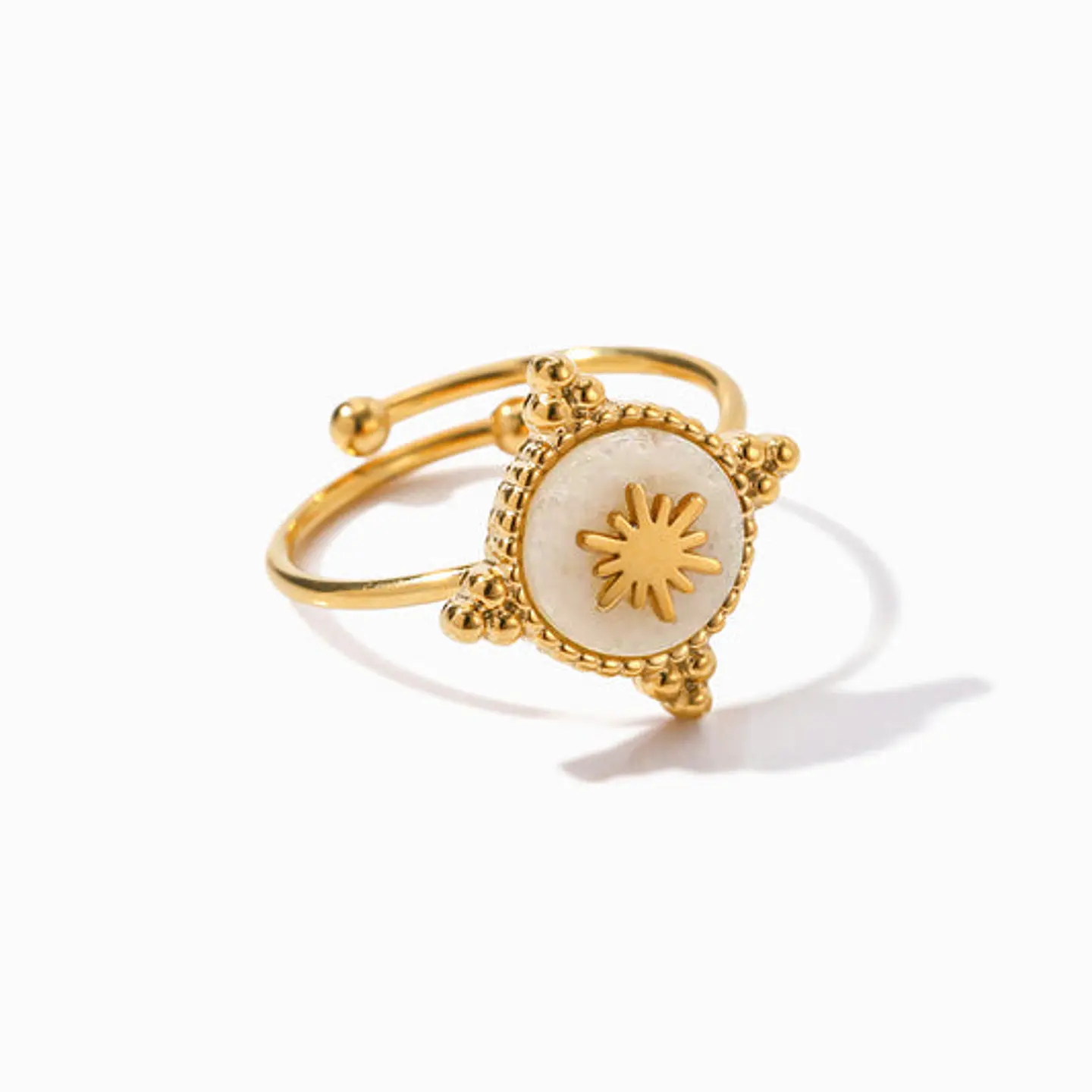 Bague Vintage en Acier Inoxydable, Intemporelle 17.7mm 1