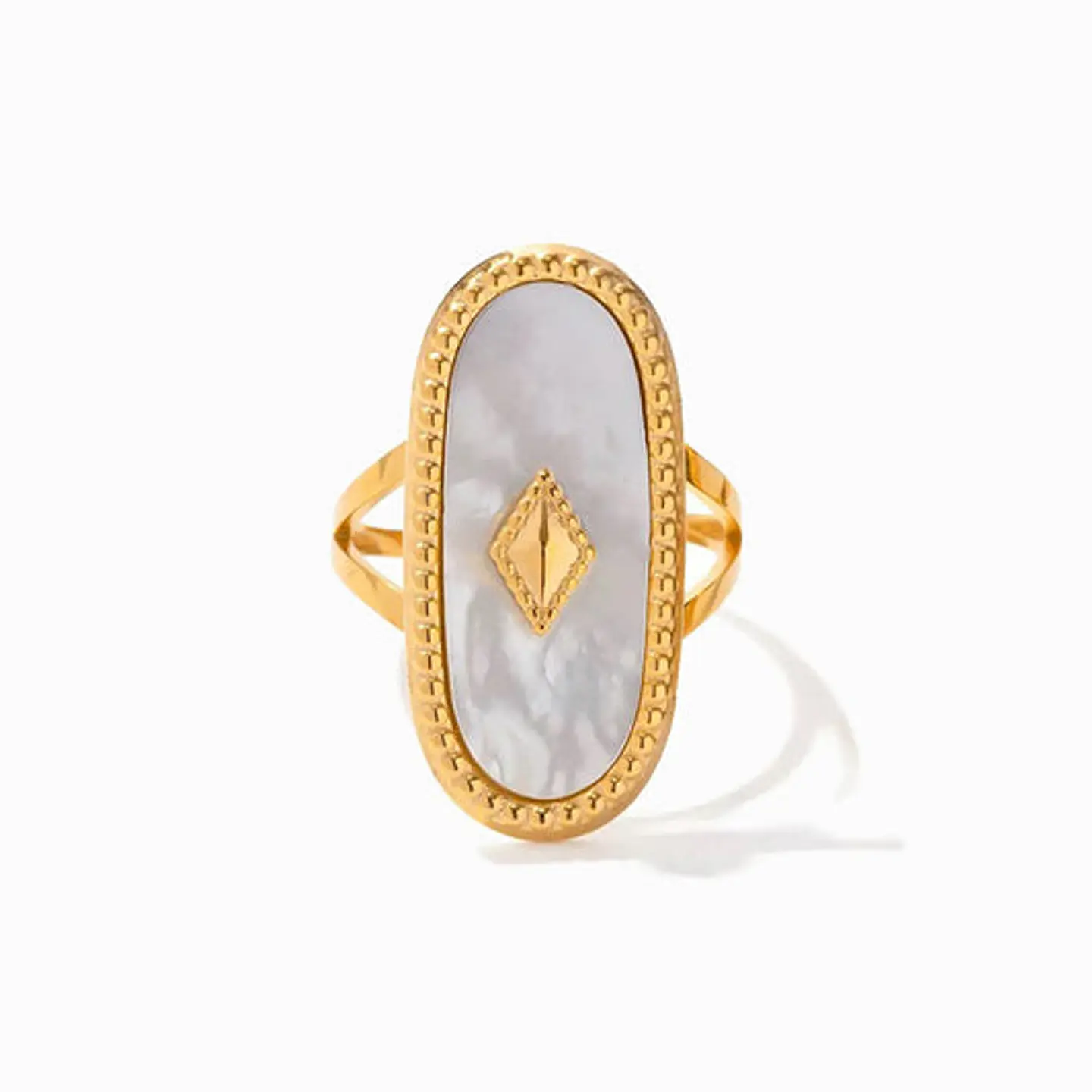 Bague Vintage Fine en Acier Inoxydable 18.1mm 1