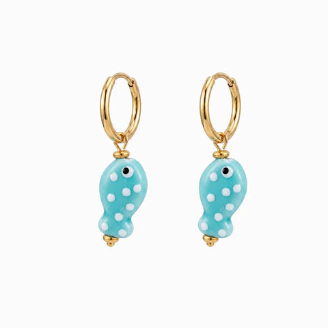 Boucles d'Oreilles Étincelante Sardine Été – Acier