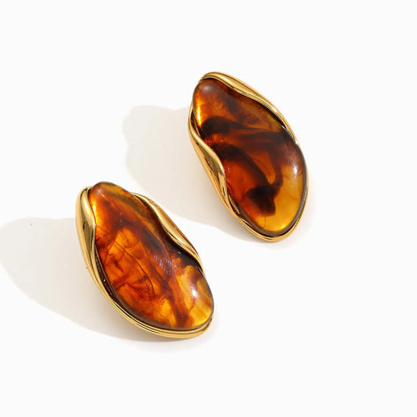 Boucles d'Oreilles Vintage Juvénile en Acier 1