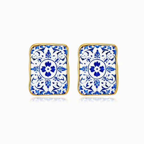 Boucles d'Oreilles Étincelante en Acier – Simple