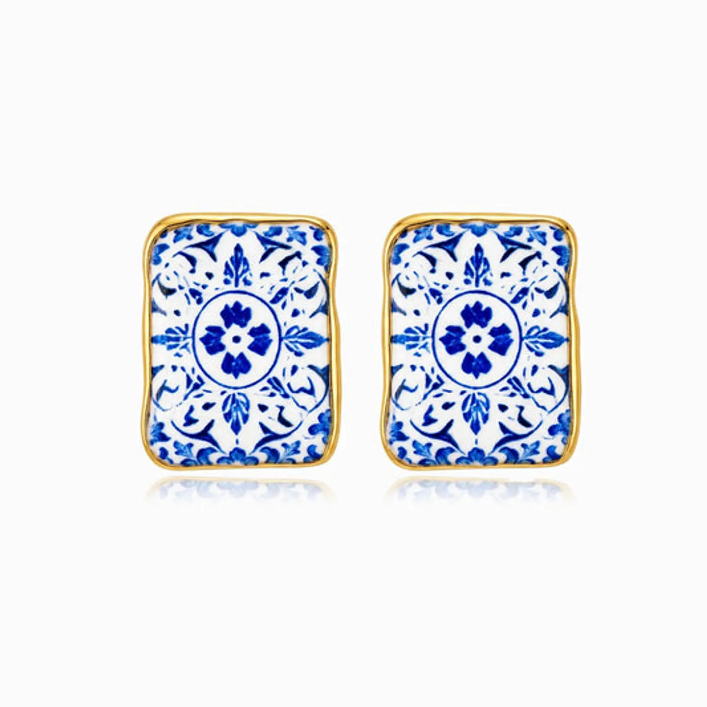 Boucles d'Oreilles Étincelante en Acier – Simple 1