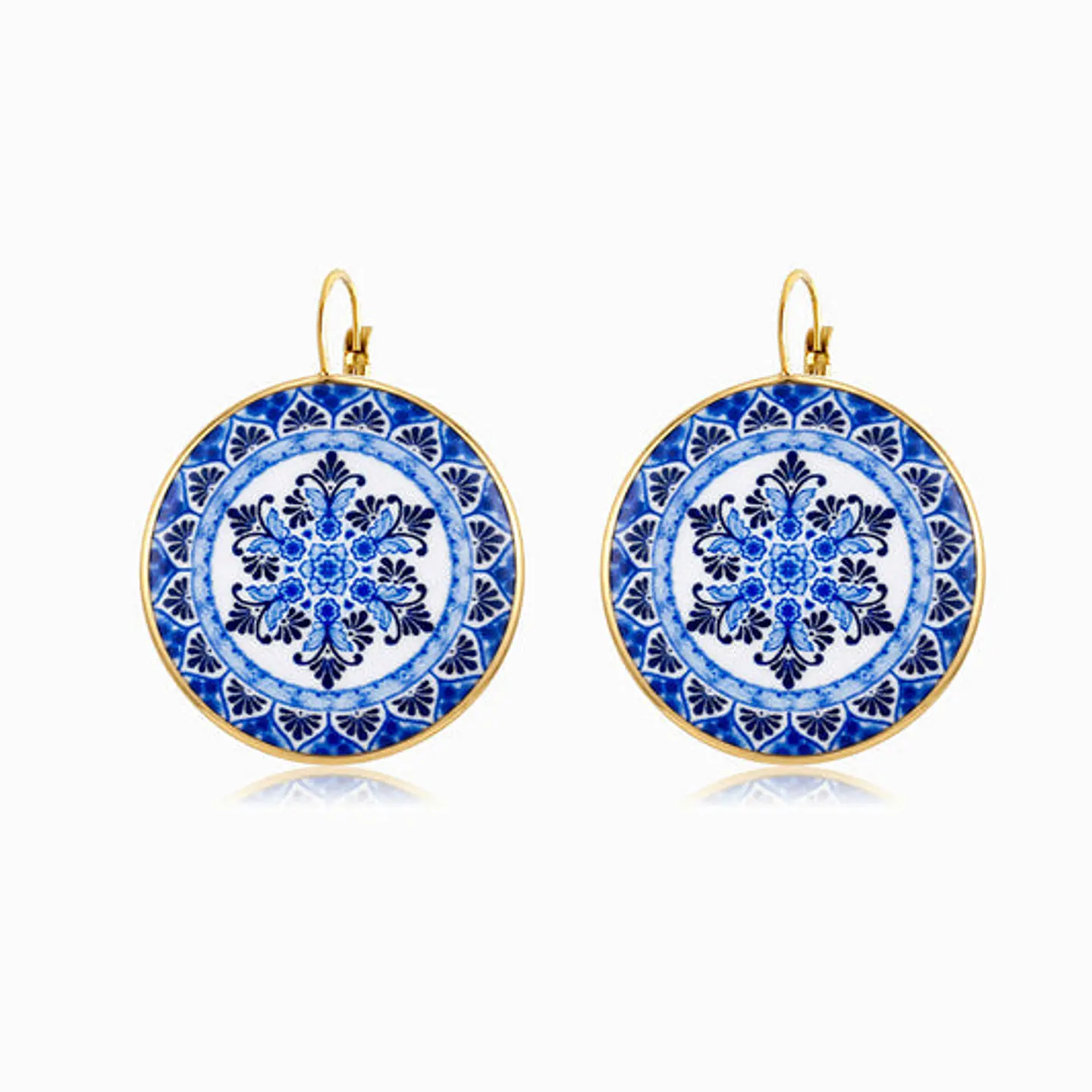 Boucles d'Oreilles Chic Simple – Acier 38x31mm 1