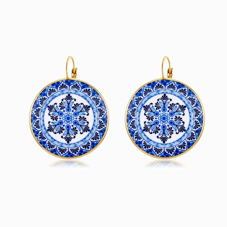 Boucles d'Oreilles Chic Simple – Acier 38x31mm 1