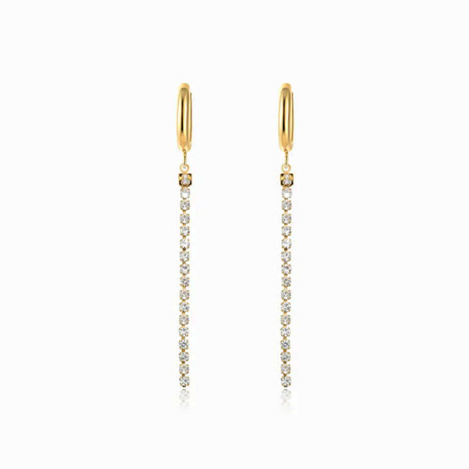 Boucles d'Oreilles Simple Intemporelle en Acier 1
