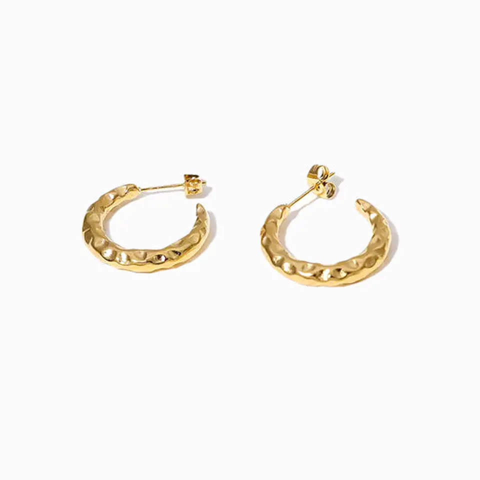 Boucles d'Oreilles Épurée en Acier – Simple 1