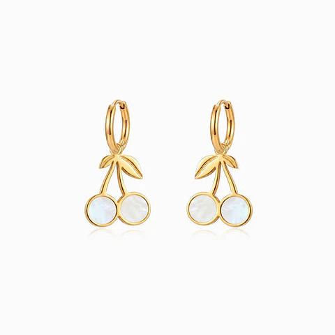 Boucles d'Oreilles Simple Polie en Acier