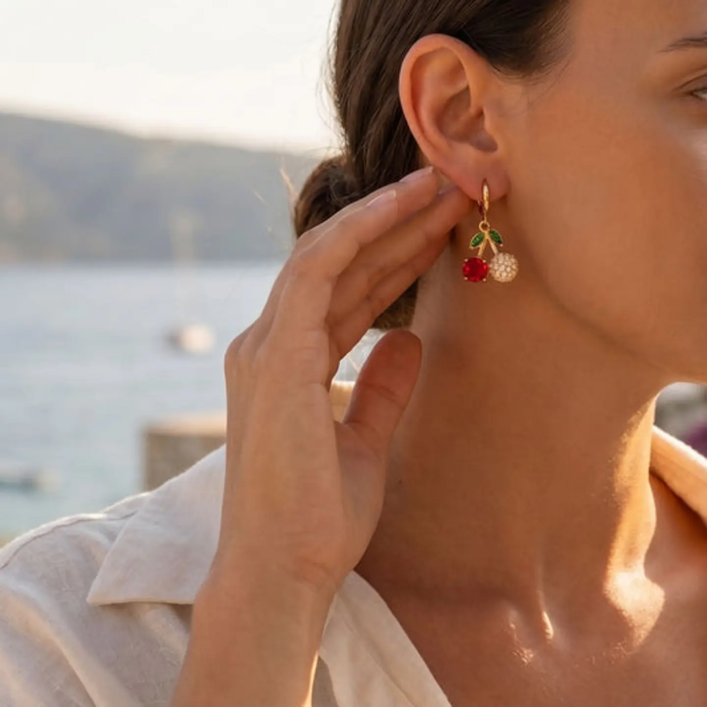 Boucles d'Oreilles Mate Simple – Acier 1