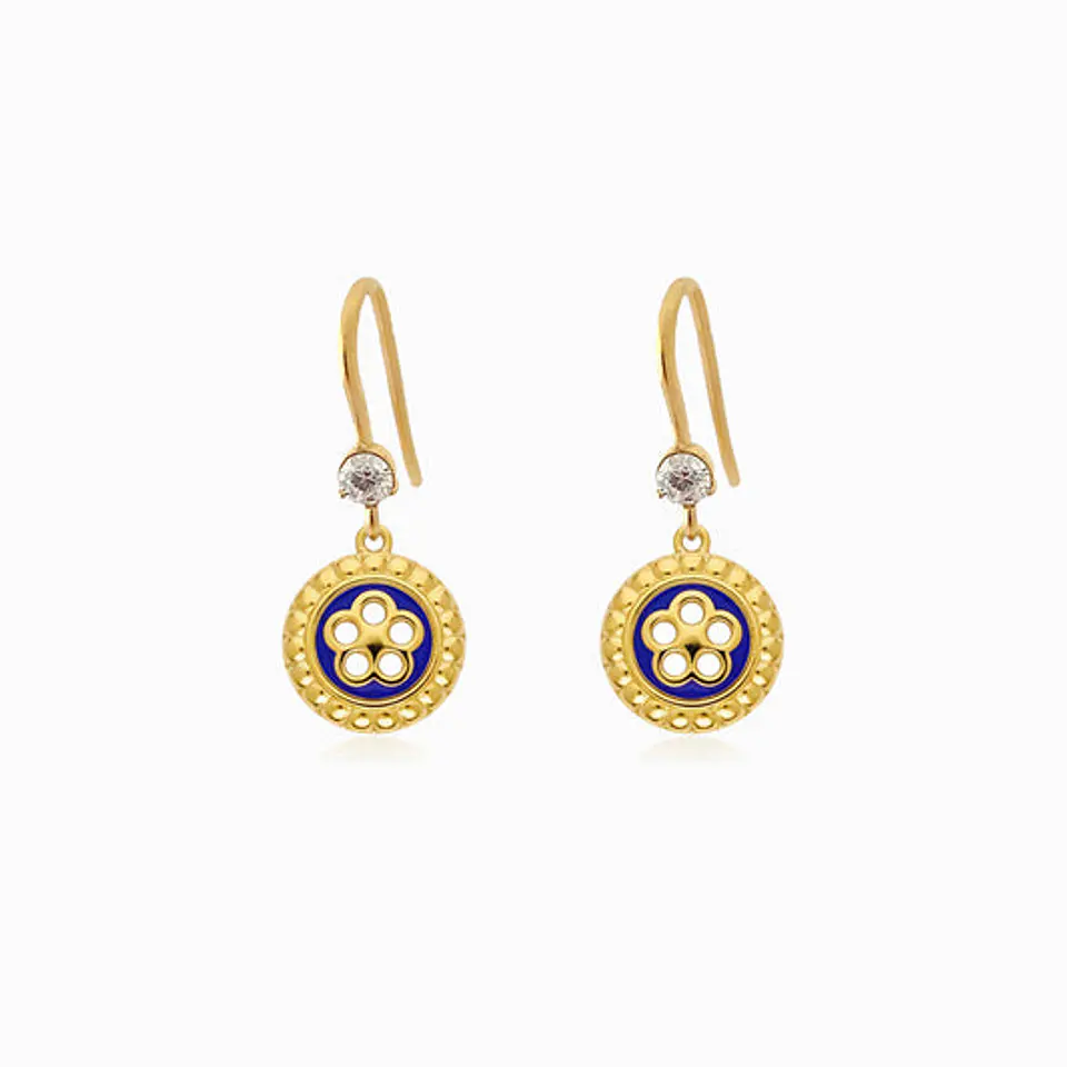 Boucles d'Oreilles Simple en Acier, Gracieuse 1