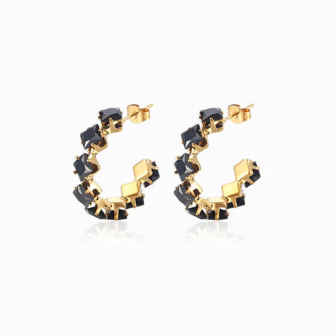 Boucles d'Oreilles Simple Minimaliste en Acier
