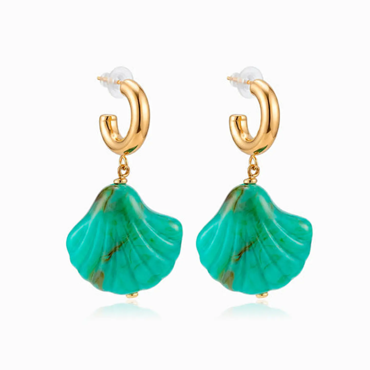 Boucles d'Oreilles Discrète en Acier – Simple 60x33mm 1