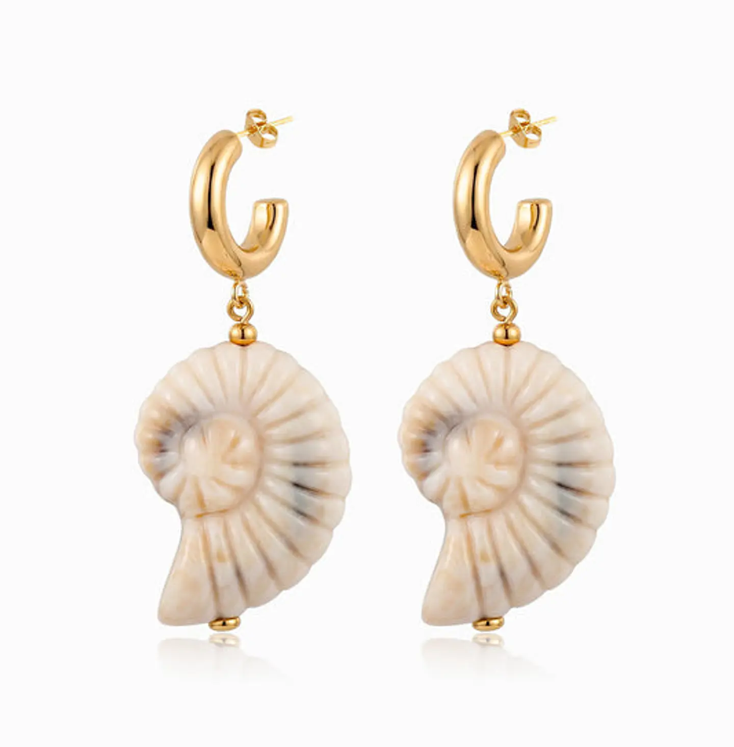 Boucles d'Oreilles Simple Féminine en Acier 1