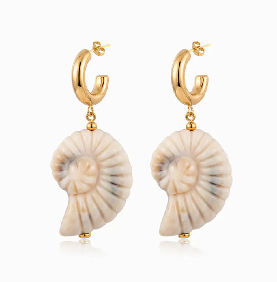 Boucles d'Oreilles Simple Féminine en Acier 1