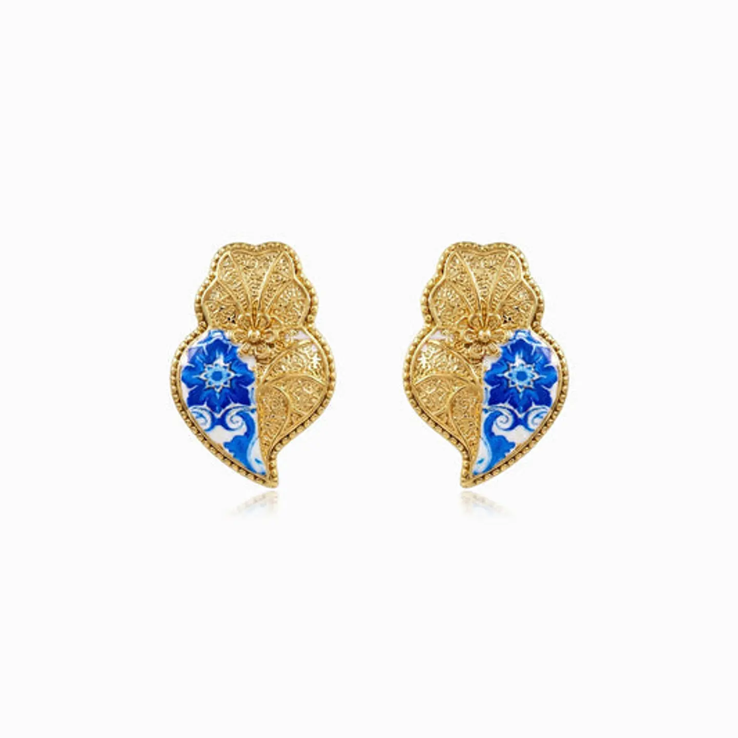 Boucles d'Oreilles Cœur de Viana Belle en Acier 25x16mm 1