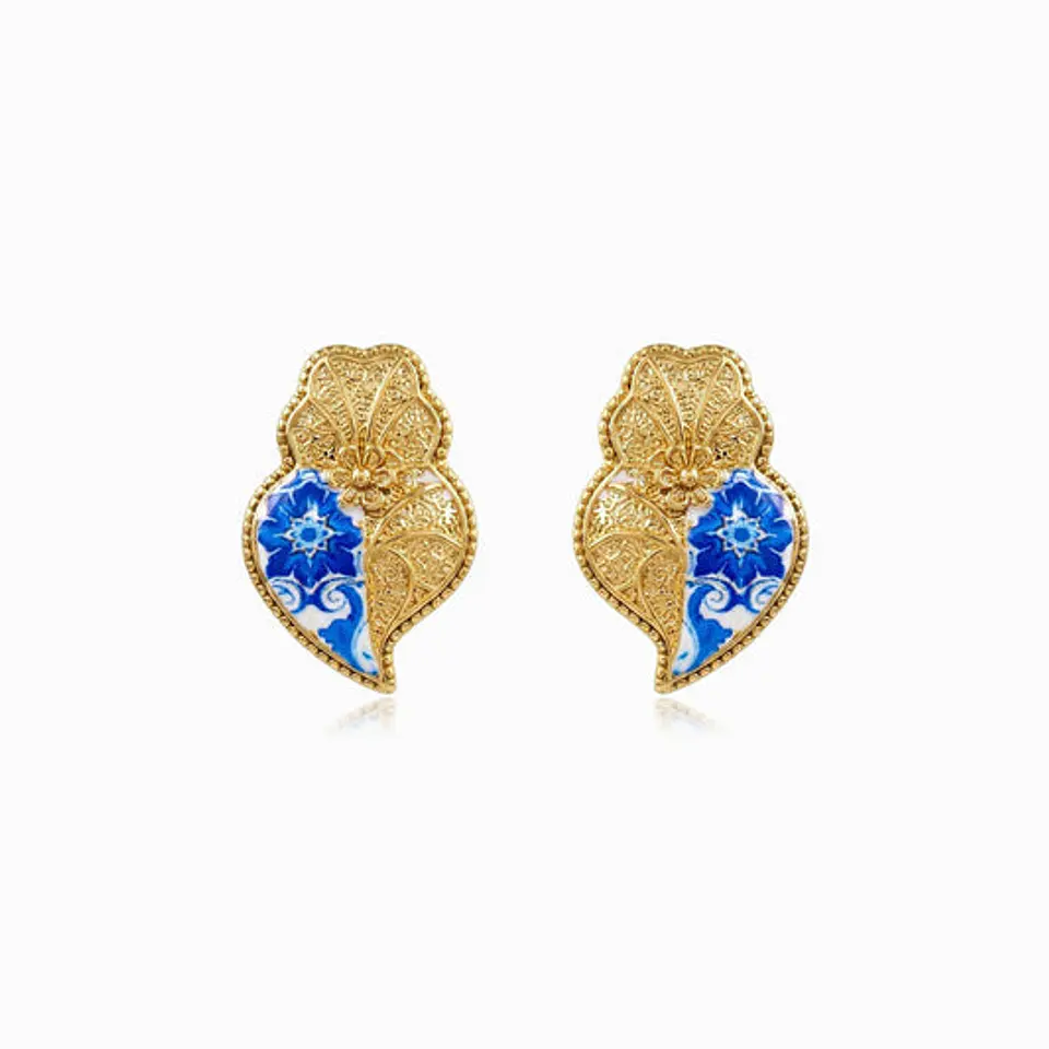 Boucles d'Oreilles Cœur de Viana Belle en Acier 25x16mm 1